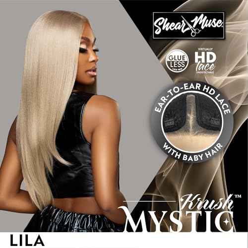 Sensationnel Shearmuse Mystic Krush Lacewig - Lila Glueless Synthetic Preplucked Hairline Deep Laceparting Hand Tied (MUSHROOMBLONDE)