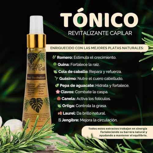 Revitalizing hair tonic for hair growth and reducing hair loss