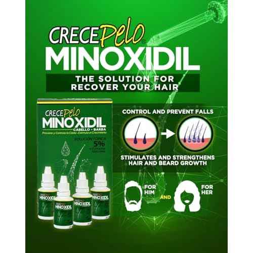 Crecepelo Minoxidil Hair Growth Solution, 5% Topical Solution with Natural Extracts, 3.2 fl oz - NDC: 78192-400