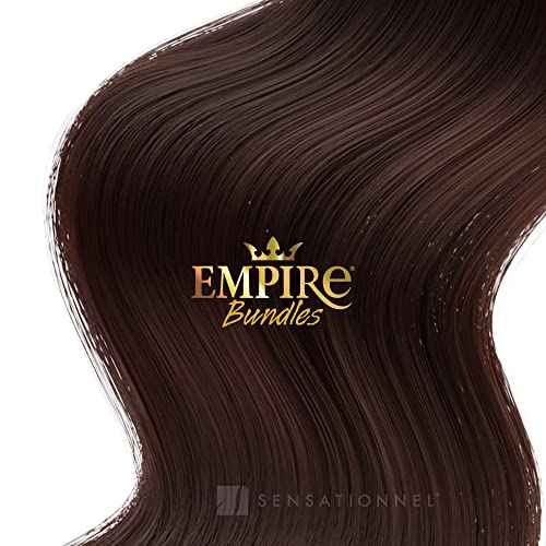 Sensationnel Empire Bundles- Straight 10a Tangle Shed Free Human Hair for Weaving and Sew in Styles - 1 pack (18 inch, NATURAL)