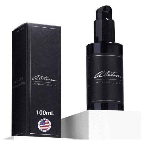 Alitura Pearl Facial Cleanser for Men & Women 100 ml – Anti-Aging Face Wash with Marine Collagen, Sea Kelp & Organic Botanicals – Hydrating Gentle Exfoliant for Clear, Smooth Skin – 3.4 oz Travel Size