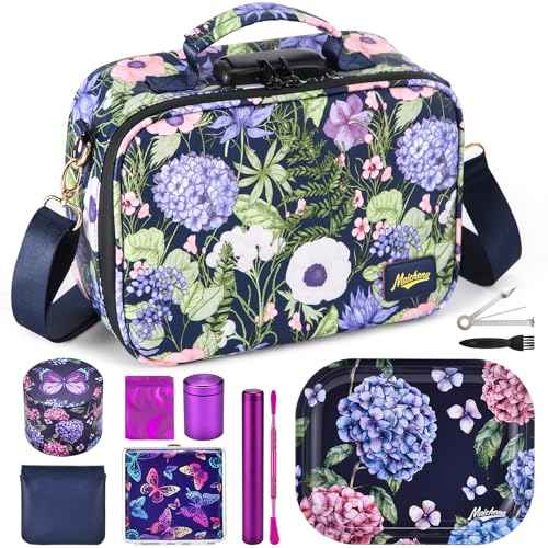 Storage Bag with Combination Lock Large Storage Container Cosmetic File Organizer Case Medicine Lock Box Portable Travel Storage Pouch Halloween Makeup Bag Purple