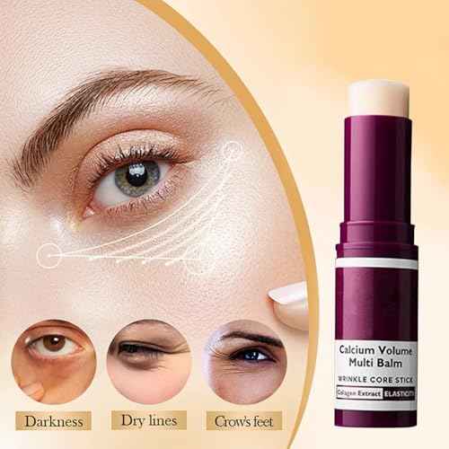 2Pcs Calcium Multi Balm Stick,Cemenrete Calcium Volume Multi Balm, Anti Wrinkle