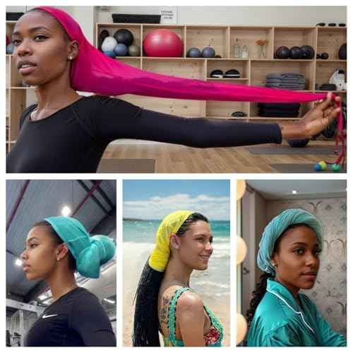 Roaming Hair Weave Sleeve for Locs ? Extra Long Hairsleeve for Braids, Dreadlocks & Twists ? Breathable Loc Sleeve for Women ? Stretchy, Reusable, Lightweight Hair & Wig Cap (Black)