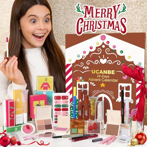 Makeup Advent Calendar 2025, 24 Days Individually Boxed Christmas Makeup Sets, 2025 Xmas Countdown Calendar Makeup & Cosmetic, Gift for Women Teens Girls
