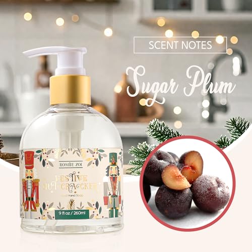 ROMIIE ZOI Christmas Liquid Hand Soap with Gift Box - The Nutcracker, Infused with the Nutcracker Aroma - 260ml/ 9 fl.oz