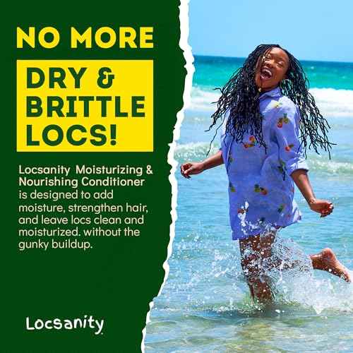 Locsanity Rosewater Peppermint 2-in-1 Shampoo and Conditioner for All Types of Dreadlocks and Hairstyles ? Moisturizing, Nourishing, and Hydrating Shampoo and Conditioner (12 fl oz)
