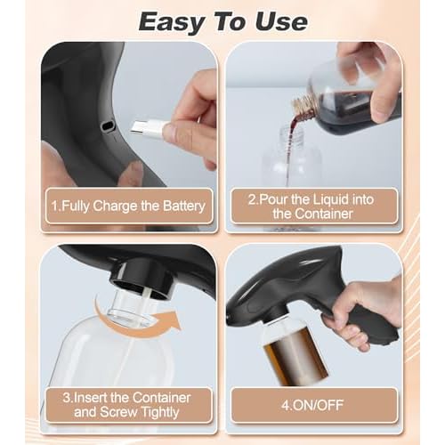 Spray Tan Machine, Spray Tan Gun, Even Spraying, Portable and Cordless Spray Tan Gun, Long Battery Time, One-touch Operation, At Home Spray Tan Machine/For Swimming Tanner Travel Beach Salon DIY Tan