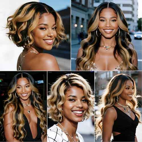 Black Bob Wig Human Hair 14 Inch HD Lace Front Wig Human Hair Glueless Wigs Black Bob Wigs Human Hair Glueless Wig 250 Density 4x4 Lace Frontal Wigs Human Hair Wigs for Black Women