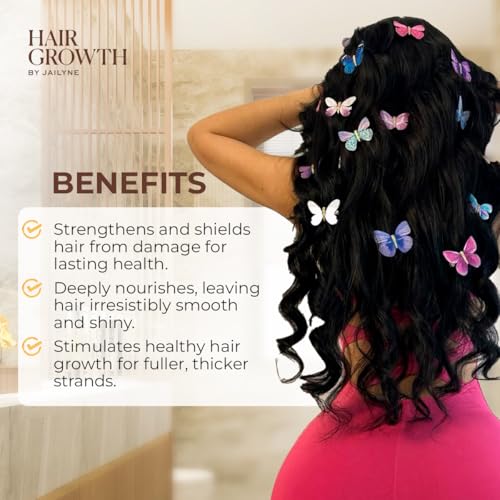 Hair Growth Conditioner by Jailyne Ojeda ? Deeply Nourishing & Strengthening Formula with Biotin & Keratin ? Promotes Thicker, Longer Hair ? Made in USA