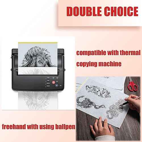 SOTICA 30PCS Tattoo Skin Practice Kit 10PCS Tattoo Fake Skins with 20PCS Transfer Papers Piel Sint?tica Para Tatuar with Stencil Paper