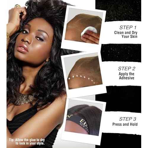 EBIN NEW YORK Wonder Lace Bond Wig Adhesive Extra Mega Hold 1.18oz/35ml | Invisible, Water & Oil-Resistant | Non-Toxic, Light Hold for Poly & Lace Wigs