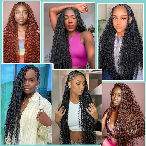 Human Braiding Hair for Boho Braids 24 Inch 110g Deep Wave Bulk Human Hair for Braiding No Weft 12A Curly Human Hair Extensions for Boho Braids 2 Bundle Wet and Wavy Human Hair