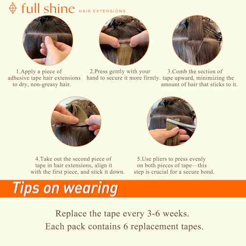 Full Shine Invisible Tape in Hair Extensions Human Hair 18 Inch Tape ins Brown Extensions Color 4/24/4 Balayage Hair Extensions Real Human Hair Seamless Tape ins Human Hair Extension 50Gram 20Pcs