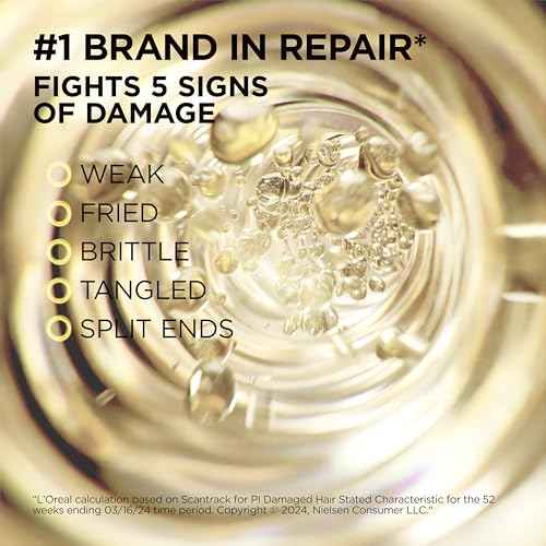L'Oreal Paris Elvive Total Repair 5 Protein Recharge Leave In Conditioner Treatment and Heat Protectant, 5.1 Ounce