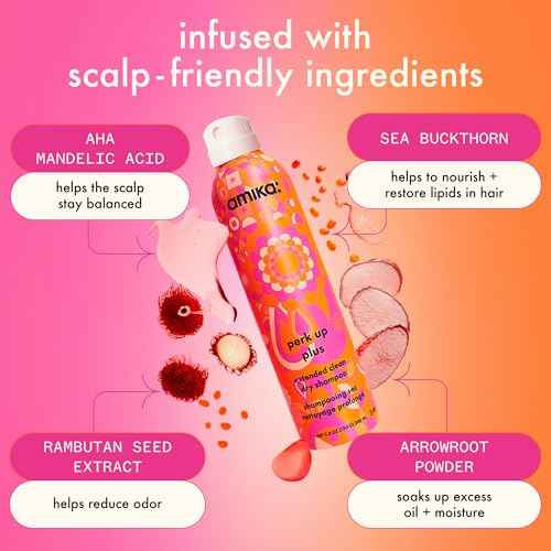 amika perk up plus extended clean dry shampoo