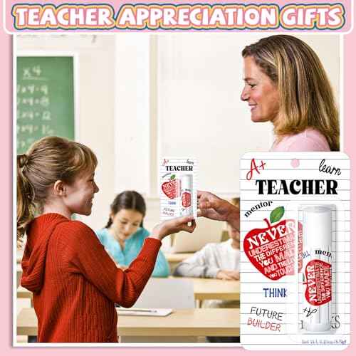 15 Pack Christmas Teacher Appreciation Gifts Bulk Lip Balms Employee Staff Appreciation Teacher Team Thank You Gift Bulk Fall Halloween Thanksgiving Party Favor Basket Stuffers for Women Men (Classic)