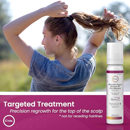 Minoxidil for Women 5% Foam - Helps Restore Top of Scalp Hair Loss and Support Hair Growth for Women, Regrowth with Unscented Topical Treatment for Thinning Hair (5% Foam 8-Month Supply)