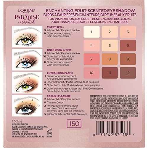 L'Oreal Paris Paradise Enchanted Scented Eyeshadow Palette, 0.25 fl; oz.
