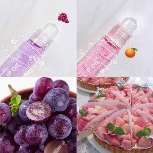 Roll On Lip Gloss for Teen, Fruity Flavors Moisturizing Lip Stain,Kids Lip care,Non Toxic,riendly, Party Gift