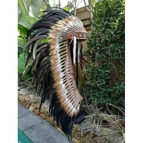 Theworldoffeathers Extra Long Feather Headdress - Indian Headdress Inspired - Headdresses