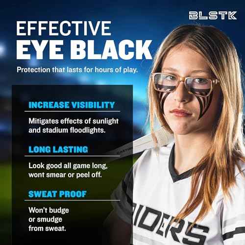 Sports Eye Black Temporary Tattoos (Phoenix - 24 Pack) Made in The USA No Grease, No Mess, Fast Application Eye Black Accessories for Football, Baseball, Softball, Lacrosse & More