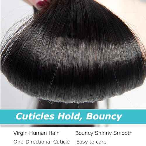 Human Hair Bundles Straight 1 Bundle 26 Inch Brazilian Virgin Straight Human Hair Bundles For Black Woman