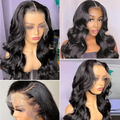 250 density human hair wig Lace Front Wigs Human Hair Pre Plucked glueless wigs human hair Body Wave Wigs Human Hair Wigs For Black Women 13x6 lace Frontal Wigs Bleached Knots 20 Inch