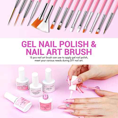 Saviland Acrylic Nail Kit ? Nails Kit Acrylic Set Acrylic Powder & Liquid with Builder Nail Gel Nail Drill Glitter Nail Art Powder Acrylic Nail Tools for Home DIY Nail Salon Use Christmas Gift