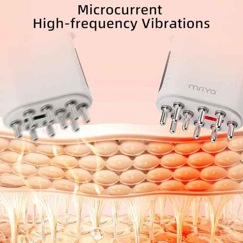 mriya 2 in 1 Electric Hair Treatment Applicator and Massager Brush for Hair Growth, Essential Oil and Serum Application