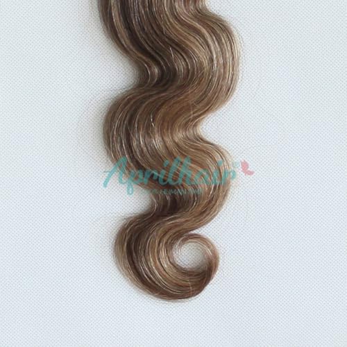 8A Machine Double Weft Raw Brazilian Virgin Human Hair Extensions Highlight P4/27 Brown Honey Blonde Body Wave 3 Bundles 10" 10" 10"
