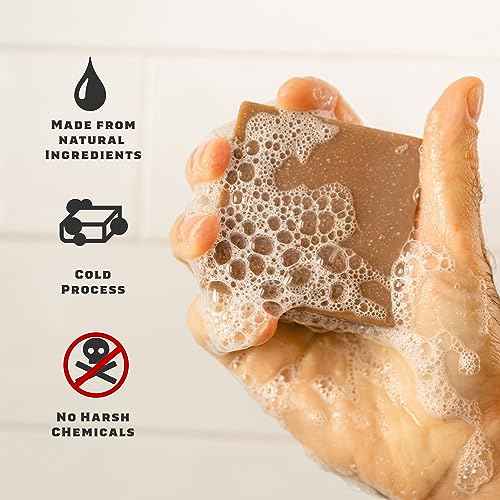 Dr. Squatch Natural Bar Soap for Men Variety Gift Set - Cold Process Soap No Harsh Chemicals - Rainforest Rapids, Coconut Castaway, Fresh Falls, Summer Citrus & Eucalyptus Greek Yogurt (5 oz, 5-Pack)