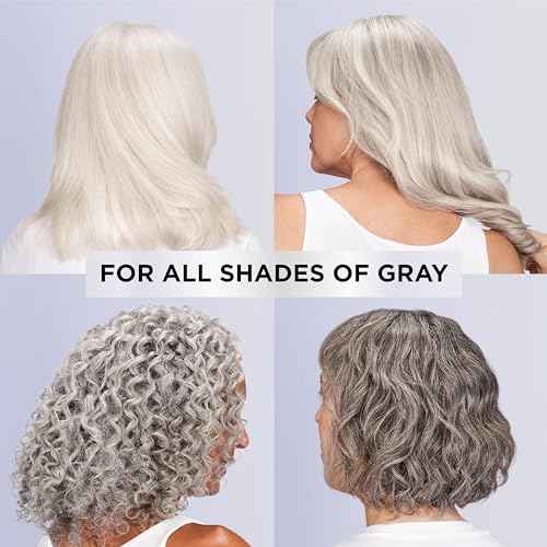 L'Oreal Paris EverPure Silver Care Sulfate Free Conditioner, Brightening and Nourishing Hair Care for Gray and Silver Hair, Vegan Formula with Peptides, 8.5 Fl Oz