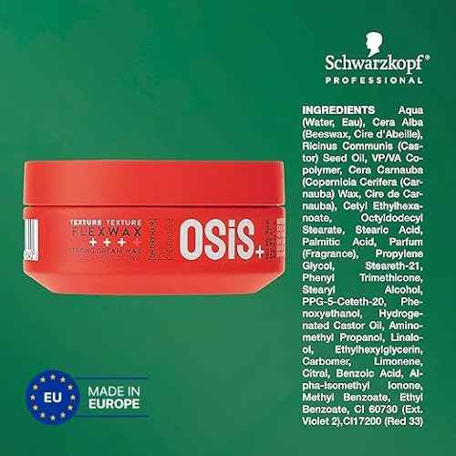 OSiS+ Flexwax - Ultra Strong Cream Wax for Creative Styling & Natural Shine