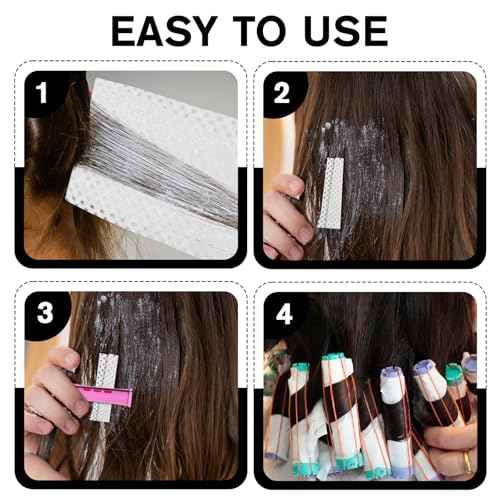 1000 Sheets Breathable Hair Perm Papers, Thin Mesh Perm Papers for Hair, End Paper for Hairs, Salon End Paper, Professional Styling Accessories