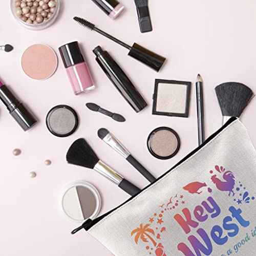 TSOTMO Key West Bachelorette Party Favor Key West Is Always A Good Idea Beach Trip Matching Makeup Bag (Good idea KeyWest)