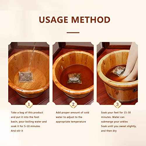 30 Pack Ginger Herbal Foot Soak Spa - 900g Natural Plant Blend with Mugwort & Saffron, Relaxing Aromatherapy Bath for Home Wellness Routine äõõ®ßæ˩ñé?øÜÊÅøÐ900g