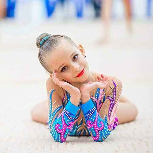 BBTO 20 Pieces Girls Gymnastics Hair Ties Gymnastic Hair Bands Accessories Stuff Ribbon Ponytail Holders No Crease Sport for Christmas Women Team Gifts(Classic Colors)