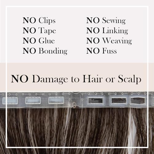 ZIPLOOKS | Ombr?age Hair Extensions | Human Hair Extensions | Ombre Ash Blonde to Platinum Balayage Highlights with ZTool Application, Damage-Free Hair & Scalp, 16 Inch, #18/60, 4 Pcs 20g