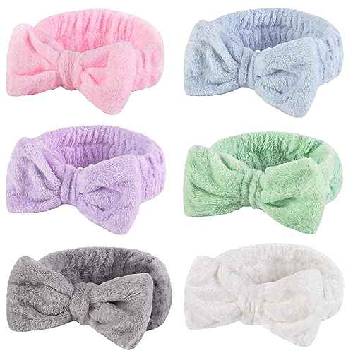 Shindel 6Pack Spa Headbands, Skincare & Makeup Headbands for Face Washing, Gift for Teen Girls, Stocking Stuffer