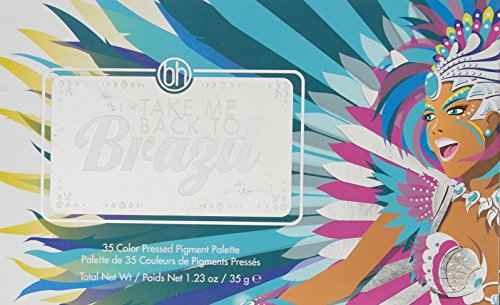 bh Cosmetics, 35 Color Eyeshadow Palette, Take Me Back To Brazil, Pressed Pigment, 8.3 oz