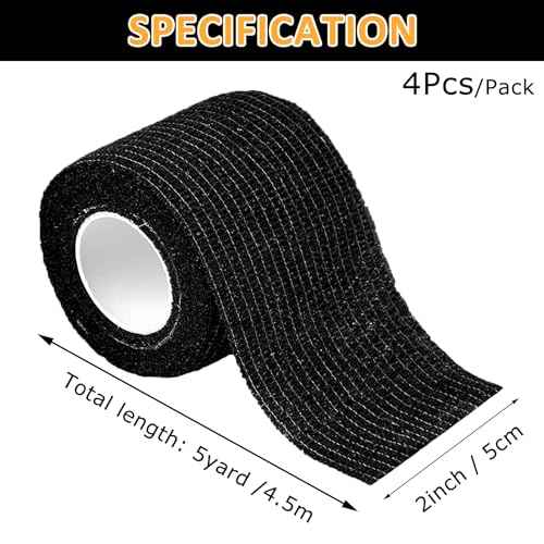 Tattoo Pen Machine Covers - 1200 Sheets Tattoo Pen Covers Orange Tattoo Machine Bags Clear Tattoo Gun Covers and 4Pcs Tattoo Gun Wrap Black Tattoo Machine Wrap Self-adhesive Bandage