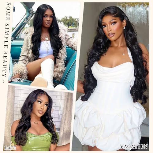 Body Wave Lace Front Wigs Human Hair Pre Plucked 200 Density HD Lace Frontal Wig With Baby Hair 13x6 Lace Front Wigs Natural Color Glueless Wigs 22 Inch