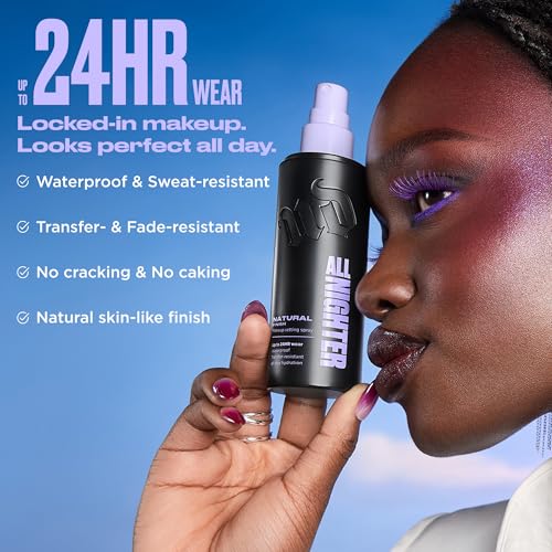 Urban Decay All Nighter Waterproof Makeup Setting Spray - Natural Finish, Up to 24HR Wear, Ultra-Fine Facial Mist, Hydrating Foundation Face Primer, Smudge-Proof, Transfer-Resistant