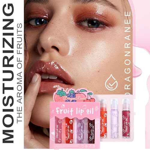 Roll On Lip Gloss for Teen, Fruity Flavors Moisturizing Lip Stain,Kids Lip care,Non Toxic,riendly, Party Gift