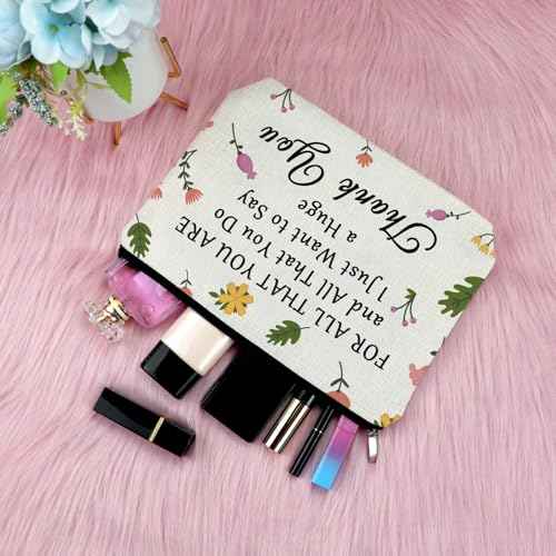 Thank You Gifts Makeup Bag for Women Appreciation Gifts for Coworker Employee Retirement Presents for Teacher Nurse Secretary Christmas Birthday Presents Ideas Mothers Day Cosmetic Pouch for Mom