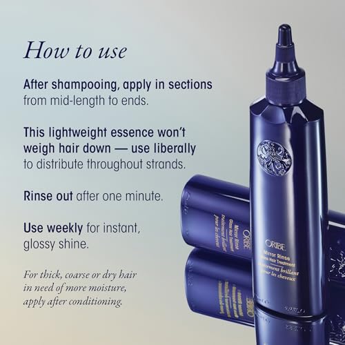 ORIBE Mirror Rinse Glass Hair Treatment | Smoothing Shine Treatment | High-Gloss, Frizz-Free, and Glass Hair Finish