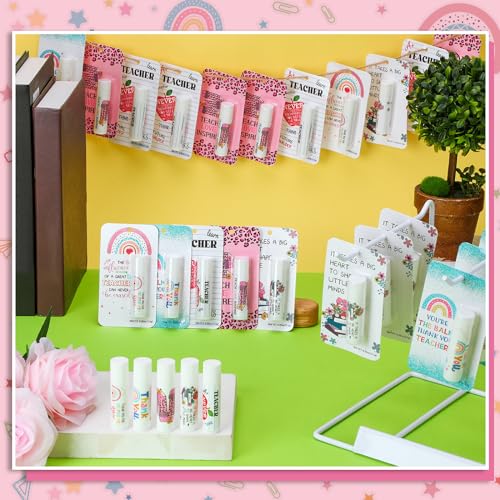 30 Pack Christmas Teacher Appreciation Gifts Bulk Lip Balms Employee Staff Appreciation Teacher Team Thank You Gift Bulk Fall Halloween Thanksgiving Party Favor Basket Stuffers for Women Men (Classic)