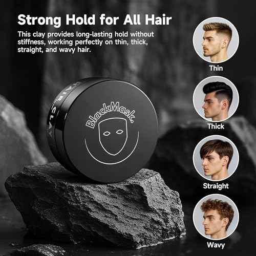 Hair Clay for Men (3.52 oz) Matte Finish with Strong Hold, Hair Styling Clay, Adds Texture & Volume