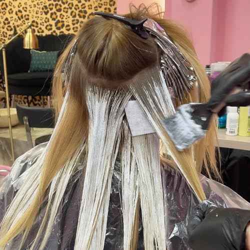 100pcs Perm Paper for Hair, Breathable End Papers for Hair Perm, Disposable Heat-Resistant Professional Hair Salon Home Hair Curling Papers for Thin Thick Short Long Hair- White